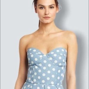 Ayrn K polka dot bustier top. Never worn.